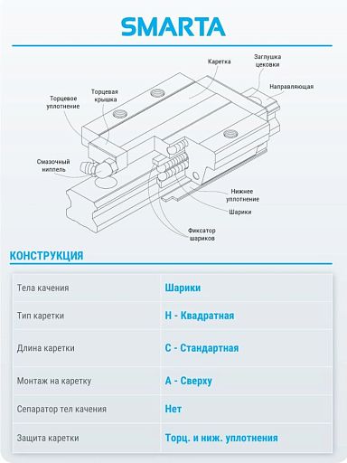 Каретка HH25CAZ0C